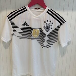Adidas Kids White and Black Germany Jersey